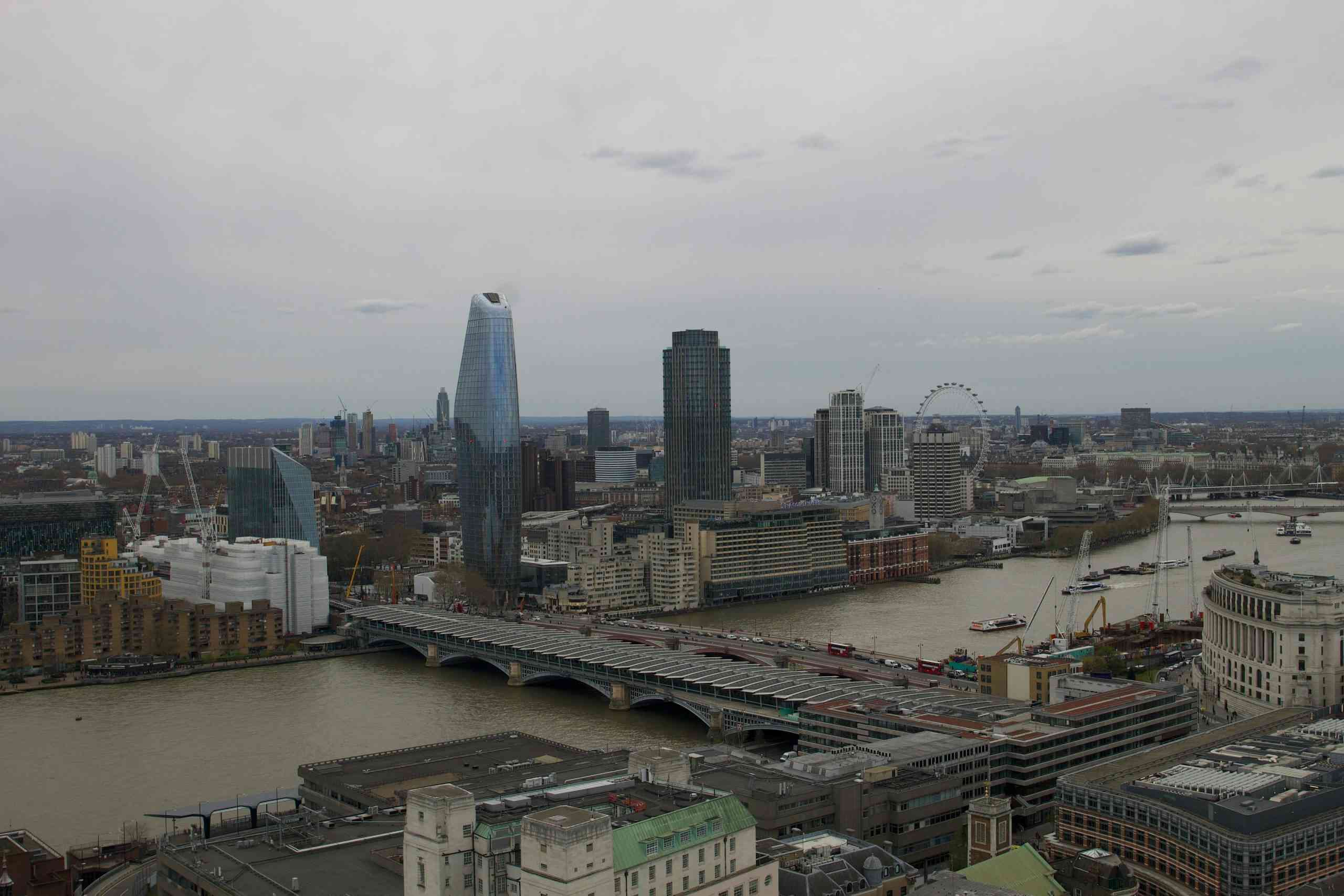 London bridge and London skyline